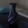 3D‑Printed Violet Helix Twist Vase
