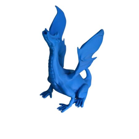 Blue 3D Printed Singing Serpent Adalinda (lf)