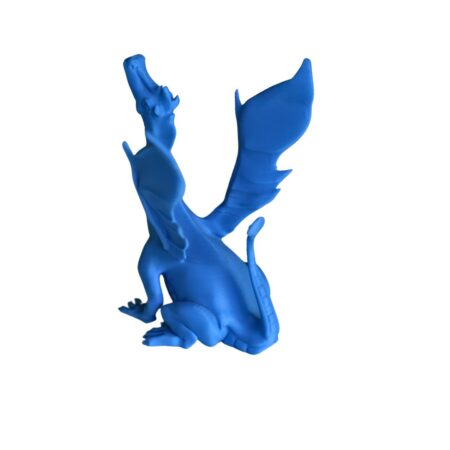 Blue 3D Printed Singing Serpent Adalinda (lr)