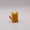Small Yellow 3D Printed CaliCat (front)