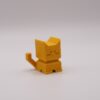 Small Yellow 3D Printed CaliCat (lf)