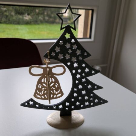 3d Printed Bell Baubel with Tree