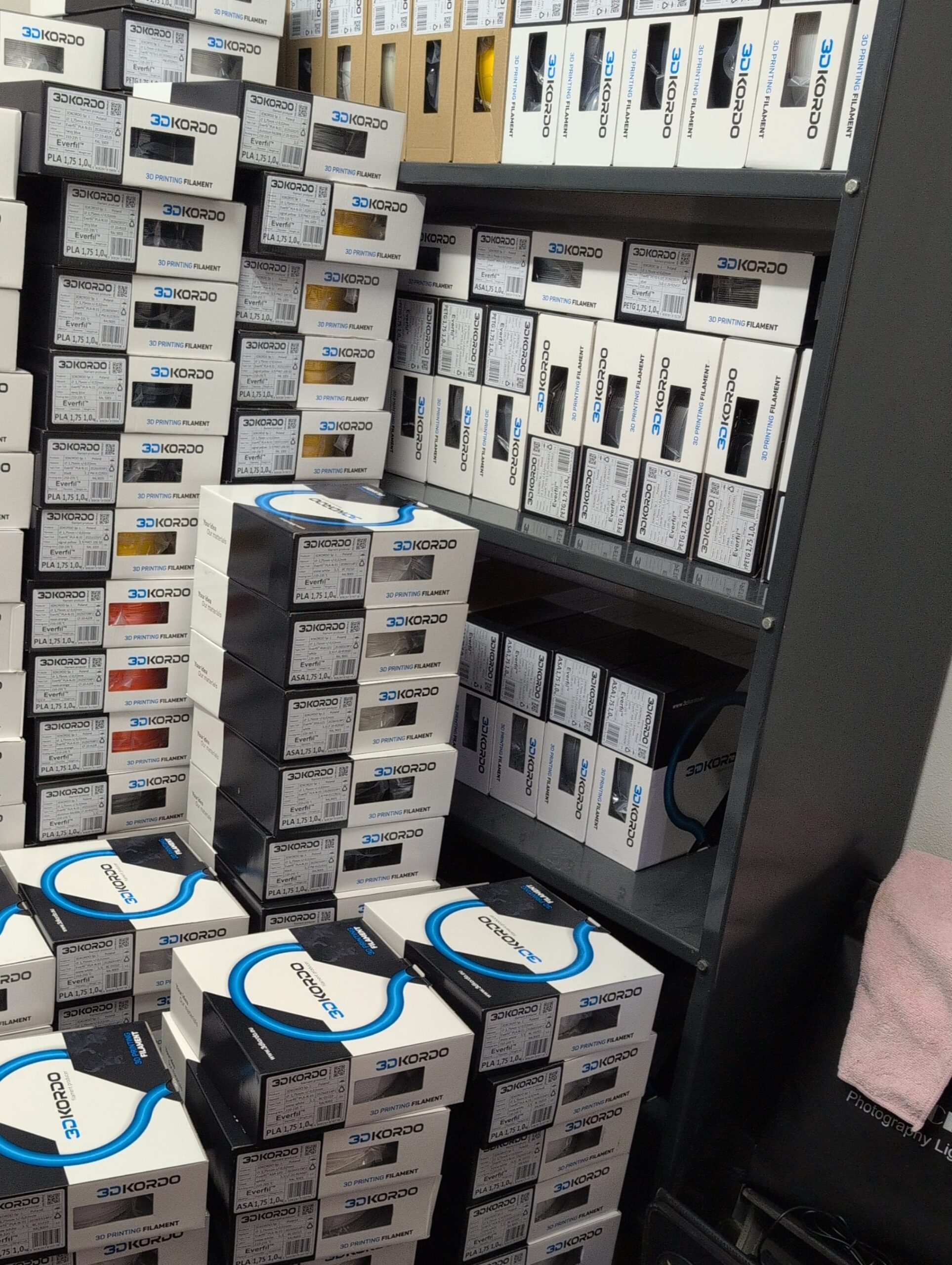 Fresh Everfil filament spools from 3D Kordo